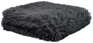 Image of Catherine Lansfield Cuddly Throw - Charcoal - 150x200cm