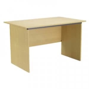 Image of Jemini Intro 1200mm Panel End Desk Ferrera Oak KF73661
