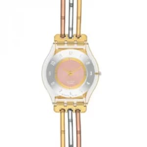 Image of Ladies Swatch Skins Tri-Gold Small Watch