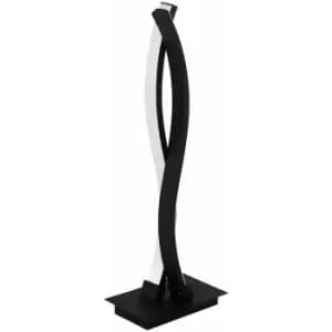 Image of Table Desk Lamp Colour Black Shade White Plastic Bulb LED 10W Included