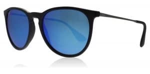 Image of Ray-Ban Erika Sunglasses Black 601/55 54mm