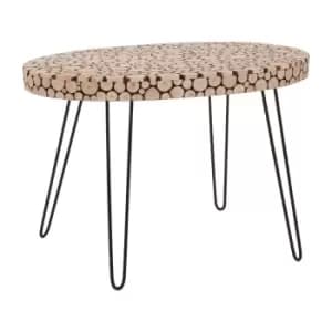 Image of Interiors By Ph Wood Disc Oval Table
