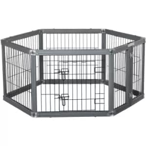Image of Pawhut - Dog Play Pen 6 Panel Pet Playpen Foldable Rabbit Guinea Pig Run