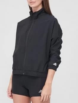 Image of adidas Woven Badge Of Sport Jacket - Black, Size XS, Women