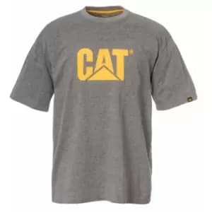 Image of Caterpillar Mens TM Logo Short Sleeve T-Shirt (XL) (Dark Heather Grey)