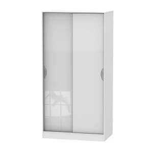 Image of Indices Ready Assembled Sliding Door Robe Dresser - White