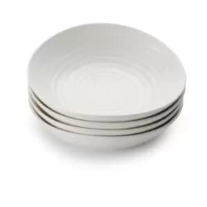 Image of Portmeirion Sophie Conran White Bowl 7" Set Of 4