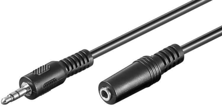 Image of Microconnect AUDLR2 audio cable 2m 3.5mm Black