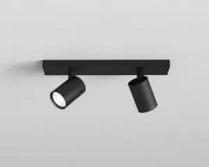 Image of Ascoli Twin Spotlight Matt Black, GU10