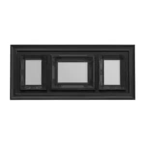 Image of Premier Housewares Multi Frame 3 Photo Black Plastic Vintage Style Frame - 1 of 5 x 7", 2 of 4 x 6"