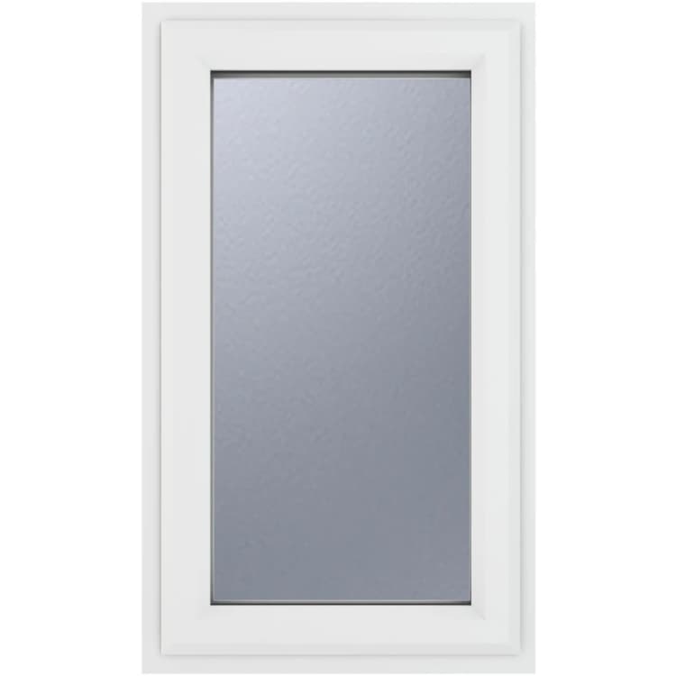 Image of Crystal Triple Glazed Window White Lh 610 X 1040Mm Obscure 4WHOTG6101040
