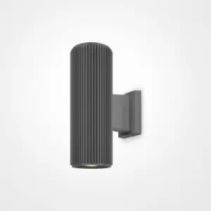 Image of Maytoni Rando 2 Light Outdoor Up Down Wall Lamp Grey E27 IP54