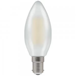 Image of Crompton LED Candle SBC B15 Filament Dimmable Pearl 5W - Warm White