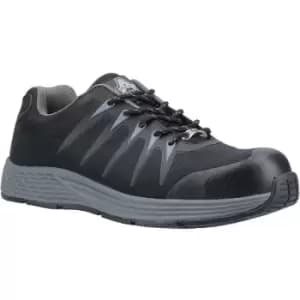 Image of Amblers Unisex Adult AS717C Safety Trainers (8 UK) (Black) - Black
