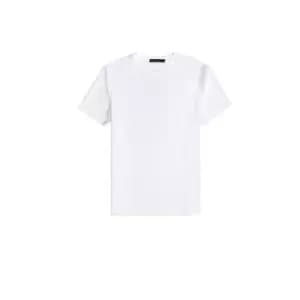 Image of French Connection Seersucker Jersey T-Shirt - White