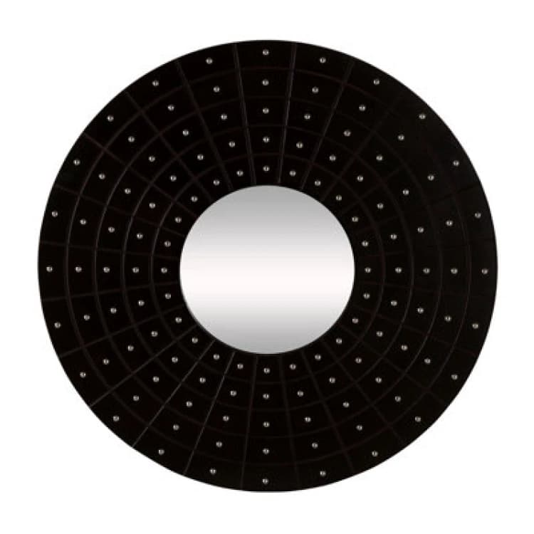 Image of Premier Housewares Sloane Round Wall Mirror Black