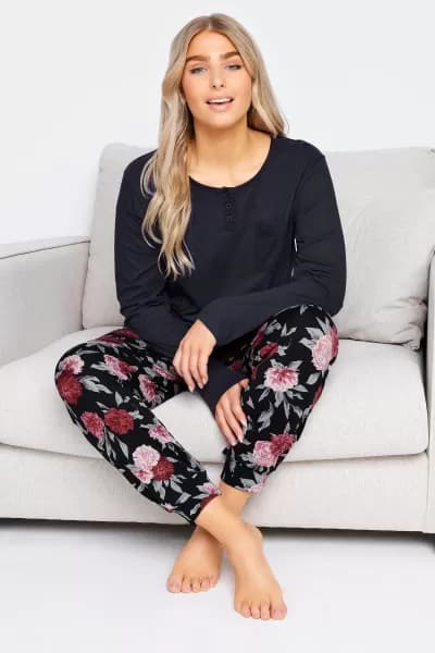 Image of Floral Soft Touch Pyjama Set