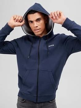 Image of Hugo Boss Zeedo 1 Zip Through Hoodie Dark Blue Size 2XL Men