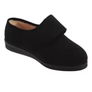 Image of Comfylux Womens/Ladies Stella Superwide Slippers (8 UK) (Black)