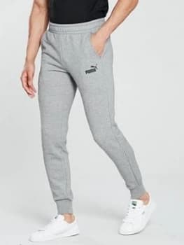 Image of Puma Elevated Ess Slim Joggers, Grey Heather, Size 2XL, Men