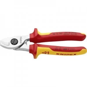 Image of Knipex 95 16 165 SB VDE wire cutter Suitable for (cable stripping) Single/multi-core aluminium and copper cables 15mm 50 mm² 1