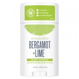 Image of Schmidts Natural Sensitive Bergamot and Lime Deodorant Stick 92g
