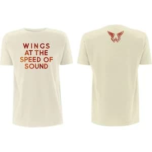 Image of Paul McCartney - Wings at the Speed of Sound Mens X-Large T-Shirt - Sand