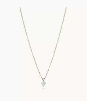 Image of Fossil Women Val Celestial White Opal Station Necklace