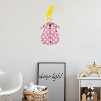 Image of Parrot - Yellow Yellow Metal Wall Hook