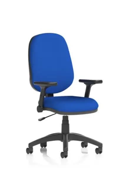 Image of Eclipse Eclipse Plus I Lever Task Operator Chair Bespoke Colour Stevia Blue With Height Adjustable And Folding Arms KCUP1713