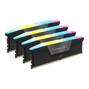 Image of Corsair Vengeance RGB Black 192GB 5200MHz DDR5 Memory Kit