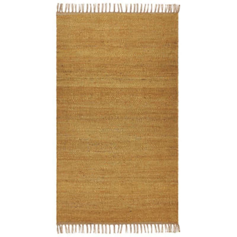 Image of Beliani Rug Lunia Mustard 80 X 150 Cm Jute