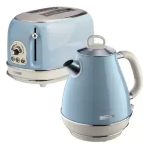 Image of Ariete Blue Jug Kettle and 2 Slice Toaster Pack