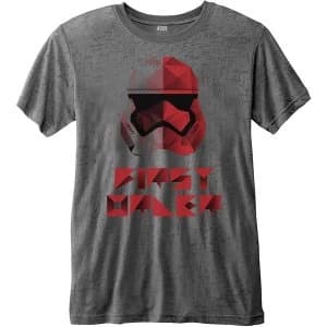 Image of Star Wars - Episode VIII First Order Geo Unisex Large T-Shirt - Grey