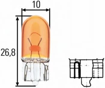 Image of Bulb 8GP003594-543 by Hella - 10 Units