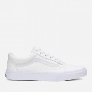 Image of Vans Old Skool Trainers - True White - UK 10