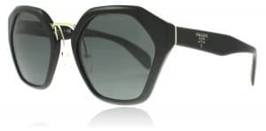 Image of Prada PR04TS Sunglasses Black 1AB1A1 55mm