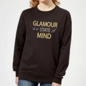 Image of Glamour Is A State Of Mind Womens Sweatshirt - Black - 5XL