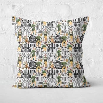 Image of Elf Quotes Square Cushion - 50x50cm - Soft Touch
