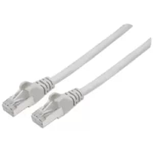 Image of Intellinet Network Patch Cable Cat7 Cable/Cat6A Plugs 10m Grey Copper S/FTP LSOH / LSZH PVC RJ45 Gold Plated Contacts Snagless Booted Lifetime Warrant