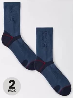 Image of Regatta Blister Protection Socks, Blue/Red, Size 9-12, Men