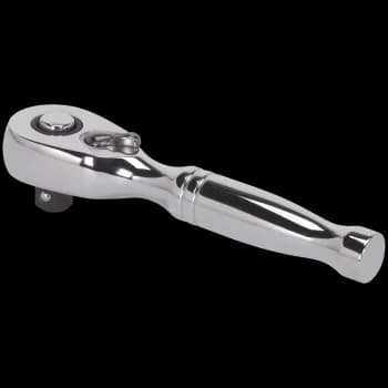 Image of Sealey 1/4" Drive Quick Release Pear Head Stubby Ratchet 1/4"