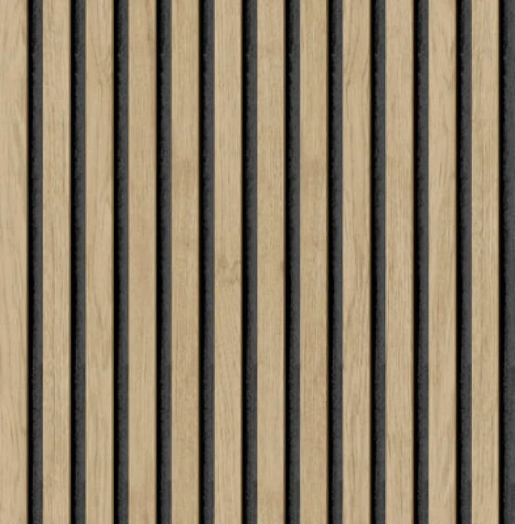 Image of Nuwallpaper Nus4846 Wood Slats Peel & Stick Wallpaper, Oak