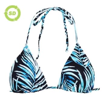 Image of SoulCal Triangle Bikini Top - Black Palm Prnt