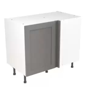 Image of KitchenKIT Shaker 100cm Blind Corner Base Unit - Matt Dust Grey