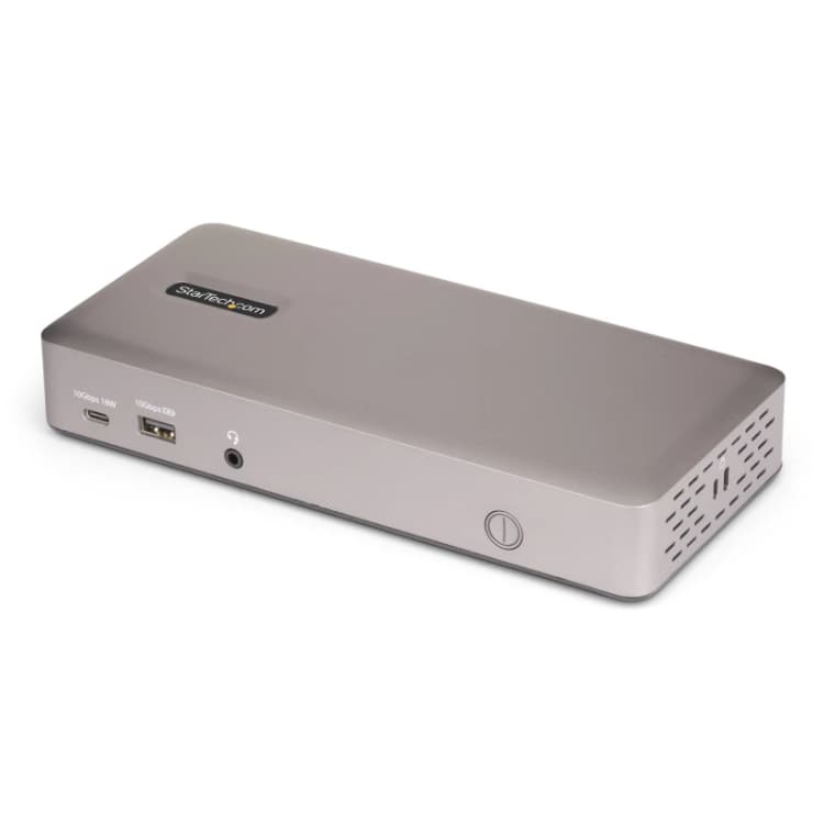 Image of StarTech.com StarTech.com Triple-Monitor USB4 Docking Station, 4K 60Hz HDMI or DisplayPort, 100W Laptop Charging, 2.5GbE, USB-C Multi-Monitor Dock, Dr