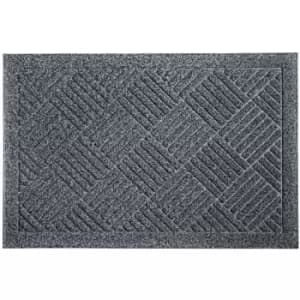 Image of JVL - Dirt Defender Scraper Door Mat 40 x 60 cm, Squares, Grey