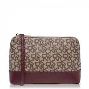 Image of DKNY Logo Dome Bag - Chi/Wine GOW