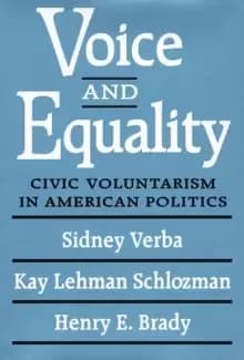 Image of Voice and Equality : Civic Voluntarism in American Politics