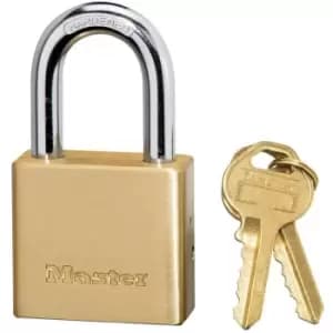 Image of Masterlock 38mm Wide Thick Brass Body Padlock - N/A